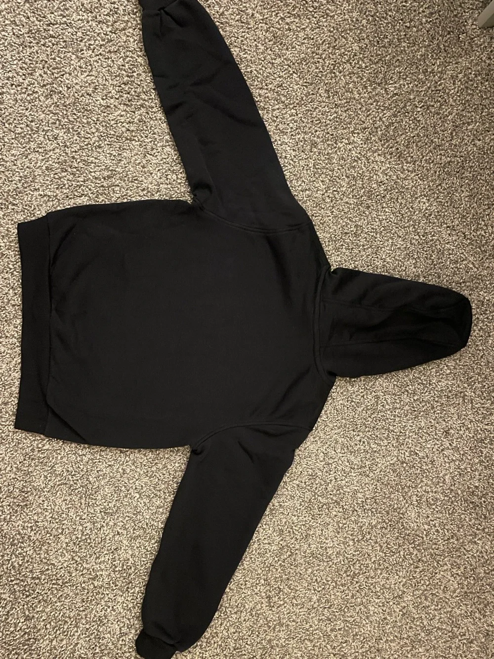 Nike Kids Black Hoodie with Green Swoosh